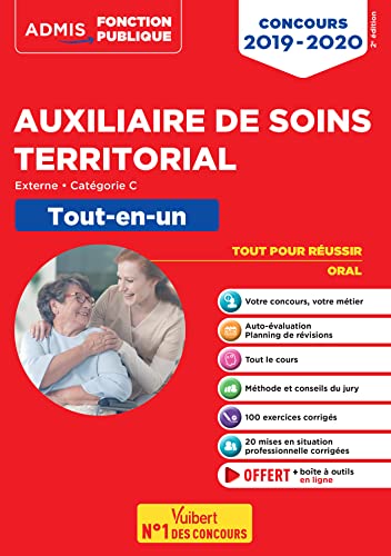 Stock image for Concours Auxiliaire de soins territorial - Catgorie C - Tout-en-un - Concours externe 2019-2020 for sale by medimops