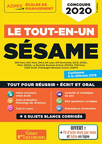 9782311207491: Concours SSAME - Le tout-en-un: Concours 2020
