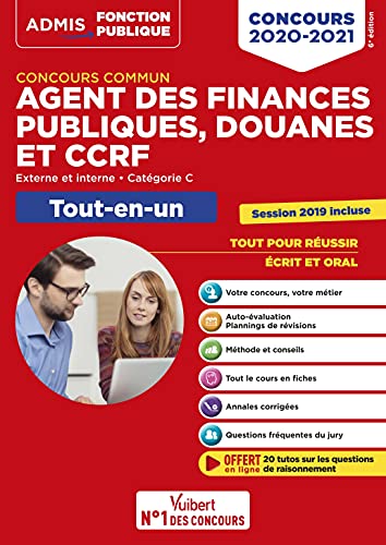 Beispielbild fr Concours commun Agent des finances publiques, douanes et CCRF - Catgorie C - Tout-en-un - Externe et interne - 2020-2021 zum Verkauf von medimops