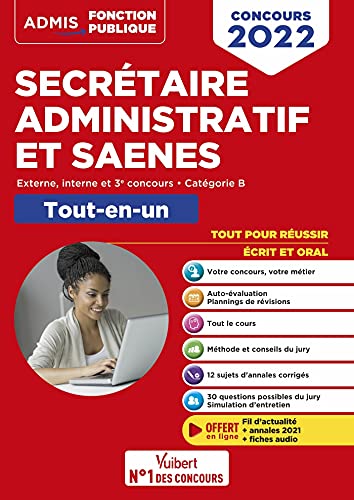 Stock image for Concours Secrtaire administratif et SAENES - Tout-en-un - Fil d'actu offert: Catgorie B - Externe, interne - 2022 for sale by Ammareal