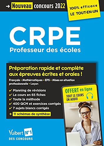 Stock image for Crpe, Professeur Des coles : Prparation Rapide Et Complte Aux preuves crites Et Orales ! : Nouv for sale by RECYCLIVRE