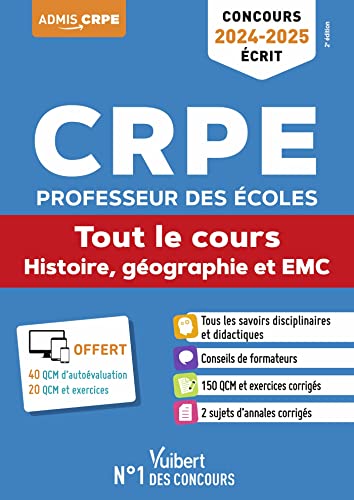 Imagen de archivo de Histoire, Gographie et EMC - CRPE 2024-2025 - Tout-en-un: Concours Professeur des coles - Admissibilit - Epreuve crite d application [Broch] Considre, Sylvie; Janson, Andr; Lebrun, Nicolas; Malczyk, Bernard et Loison, Marc a la venta por BIBLIO-NET