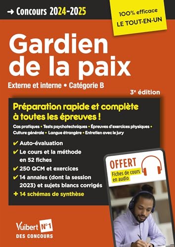 Beispielbild fr Concours Gardien de la paix - Catgorie B - Prparation rapide et complte  toutes les preuves - Tout le cours en audio: Concours externe et interne 2024-2025 zum Verkauf von medimops