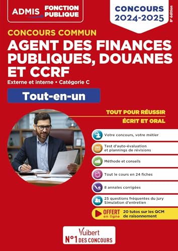 9782311218374: Concours commun Agent des finances publiques, douanes et CCRF Externe et interne, Catgorie C: Tout-en-un