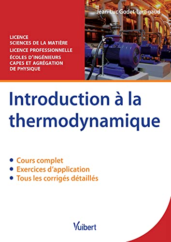 9782311400816: Introduction  la thermodynamique: Cours et exercices corrigs