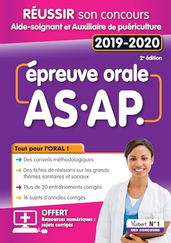 Beispielbild fr Epreuve Orale As-ap 2019-2020 : Russir Son Concours Aide-soignant Et Auxiliaire De Puriculture zum Verkauf von RECYCLIVRE