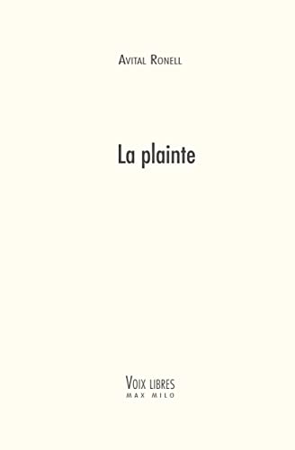 Stock image for La plainte for sale by medimops