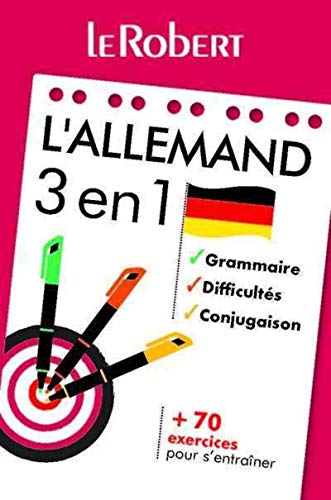 Stock image for Le Robert - L'allemand 3 en 1 : grammaire, difficults, conjugaison [Poche] Collectif for sale by BIBLIO-NET
