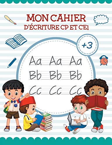 9782322134243: Mon Cahier de criture - Apprendre lettre majuscule Livre Pour apprendre a ecrire et apprendre l alphabet (CP et CE1)