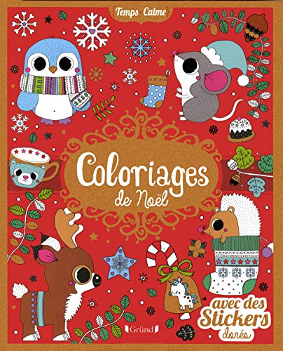 9782324022548: Coloriages de Nol: Avec des stickers dors