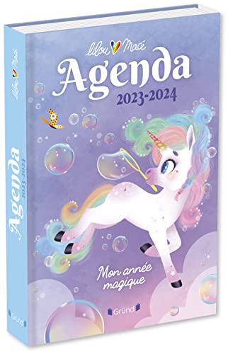 Imagen de archivo de Agenda Lilou la licorne 2023-2024: Mon anne magique a la venta por medimops