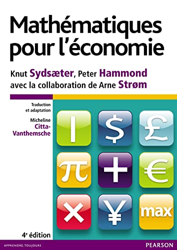 Stock image for Mathmatiques pour l'conomie for sale by medimops
