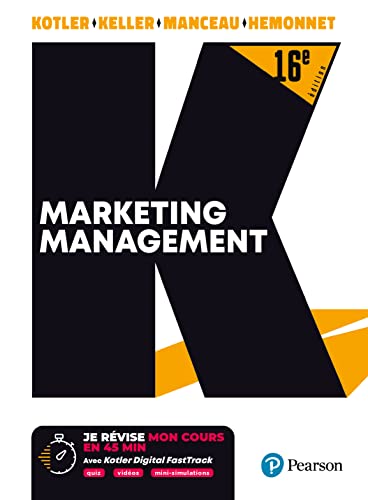 Beispielbild fr Marketing Management 16e dition (Redesign) + FastTrack zum Verkauf von Gallix