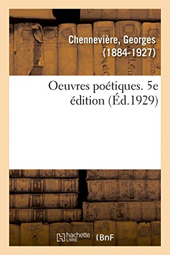 Stock image for Oeuvres potiques 5e dition Littrature for sale by PBShop.store US