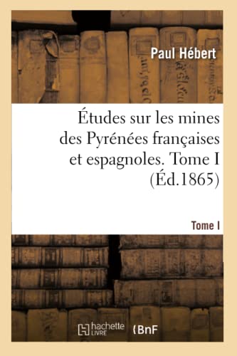 Imagen de archivo de tudes sur les mines des Pyrnes franaises et espagnoles Tome I a la venta por PBShop.store US