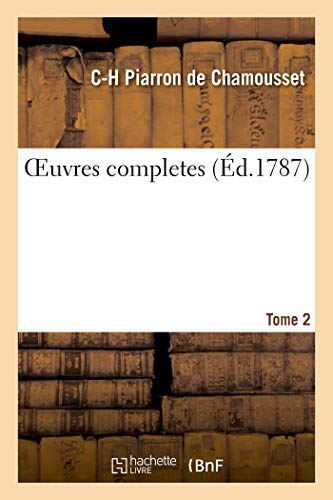 Stock image for Oeuvres Completes. Tome 2 (French Edition) for sale by Lucky's Textbooks