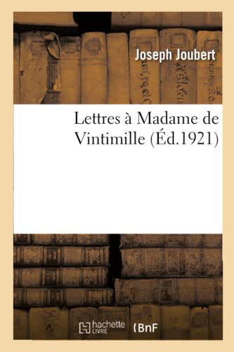 Stock image for Lettres  Madame de Vintimille (French Edition) for sale by Lucky's Textbooks