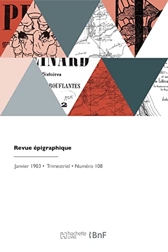 Stock image for Revue pigraphique (French Edition) for sale by Lucky's Textbooks