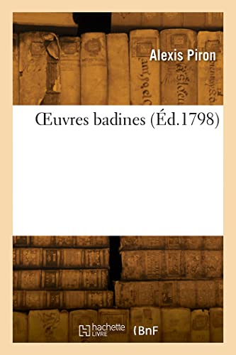 Imagen de archivo de OEuvres badines (French Edition) a la venta por Lucky's Textbooks