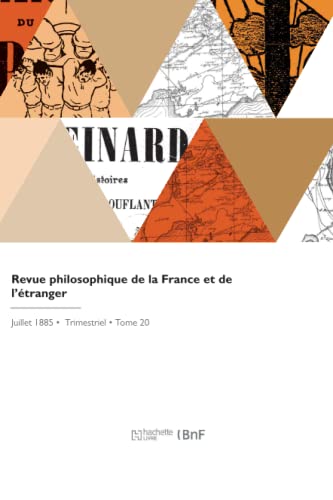 Beispielbild fr Revue philosophique de la France et de l`tranger zum Verkauf von Buchpark