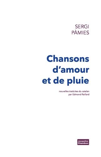 Imagen de archivo de Chansons d'amour et de pluie a la venta por Ammareal