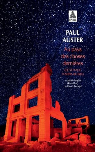 9782330033736: Au pays des choses dernires: (le Voyage d'anna Blume)