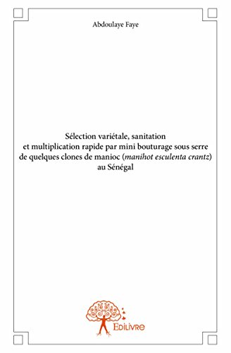 Imagen de archivo de slection varitale, sanitation et multiplication rapide par mini bouturage sous serre de quelques clones de manioc (manihot esculenta crantz) au Sngal a la venta por Chapitre.com : livres et presse ancienne