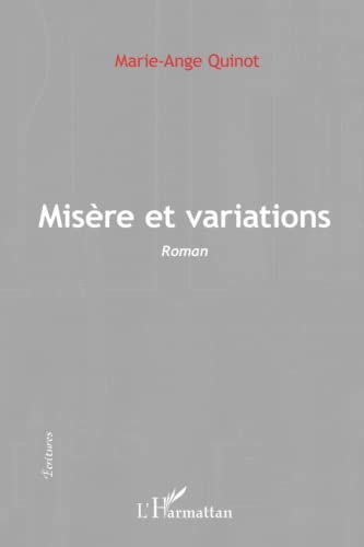 Stock image for Misre et variations: Roman [Broch] QUINOT, Marie-Ange for sale by Au bon livre