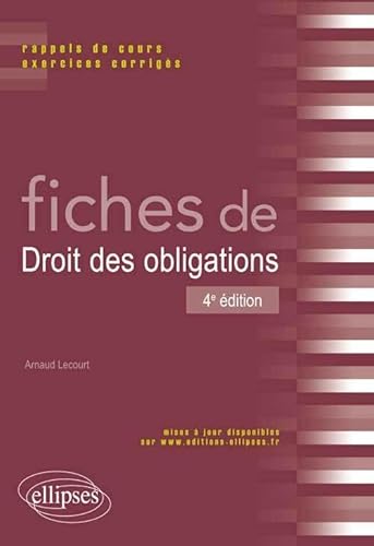 9782340000650: Fiches de droit des obligations 4me dition