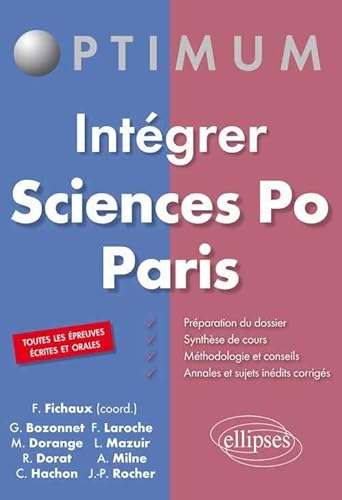 9782340002562: Intgrer Sciences Po Paris.Toutes les preuves crites et Orales