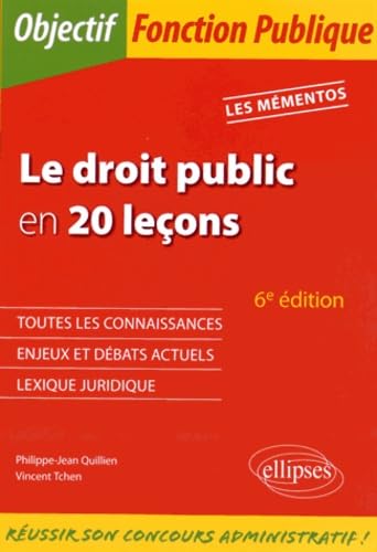 Beispielbild fr Le Droit Public en 20 Leons zum Verkauf von Ammareal