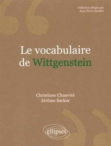 Imagen de archivo de Le vocabulaire de Wittgenstein a la venta por Gallix