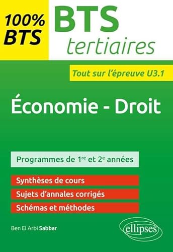 9782340006188: conomie droit – BTS tertiaires: Entranements  l'preuve U3.1