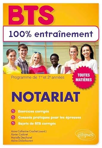 Beispielbild fr BTS 100% Entranement Notariat Toutes Matires zum Verkauf von medimops