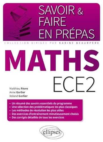 9782340009103: Savoir & Faire en Prpas Maths ECE2