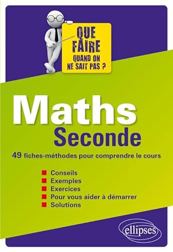 Stock image for Maths Seconde 49 Fiches-Mthodes pour Comprendre le Cours for sale by Ammareal