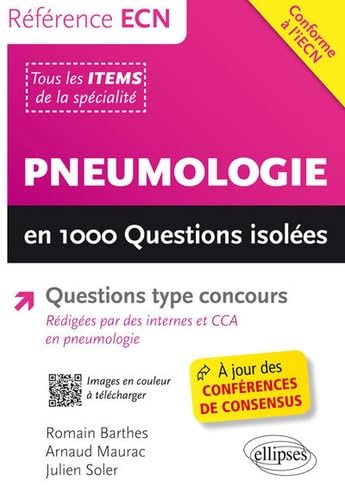 Stock image for Pneumologie en 1000 Questions Isoles Conforme  l'iECN for sale by Ammareal