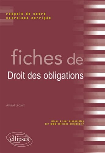 Stock image for Fiches de Droit des Obligations for sale by Ammareal