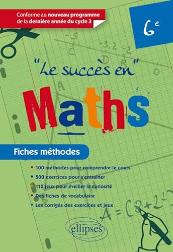Stock image for Le Succs en Maths Fiches Mthodes 6e Conforme au Nouveau Programme for sale by medimops