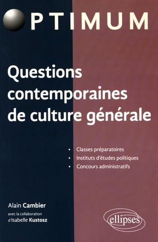 Beispielbild fr Questions contemporaines de culture gnrale zum Verkauf von Gallix