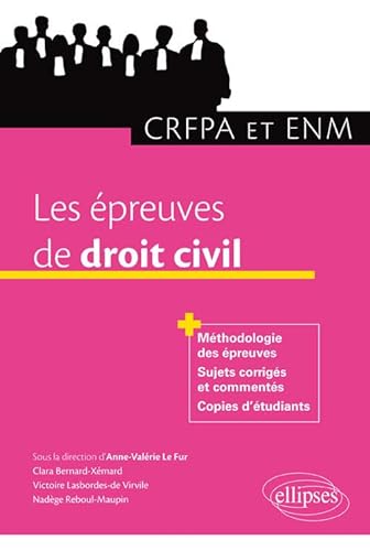 Beispielbild fr Les preuves de Droit Civil CRFPA et ENM zum Verkauf von Ammareal