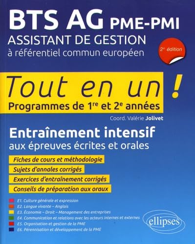 Beispielbild fr Bts Ag Pme-pmi, Assistant De Gestion  Rfrentiel Commun Europen : Tout En Un, Programmes De 1re E zum Verkauf von RECYCLIVRE