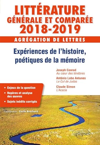 Beispielbild fr Expriences de l?histoire, potiques de la mmoire - Agrgation de lettres 2018-2019 zum Verkauf von Gallix