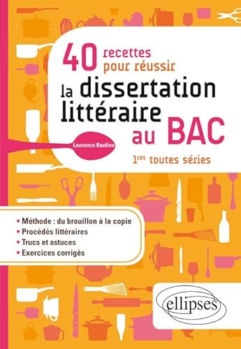 Beispielbild fr 40 recettes pour russir la dissertation littraire au BAC. 1res toutes sries zum Verkauf von medimops