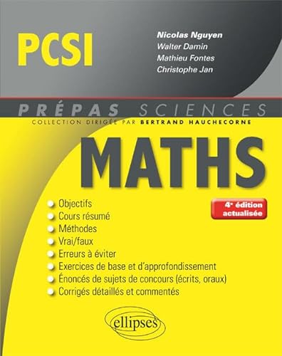 9782340019270: Mathmatiques PCSI - 4e dition actualise