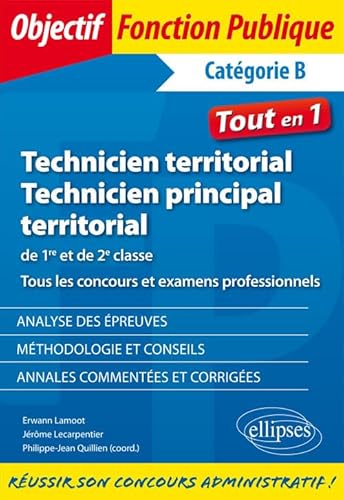 9782340019881: Technicien territorial et technicien principal de 1re et de 2e classe. Tous les concours et examens professionnels