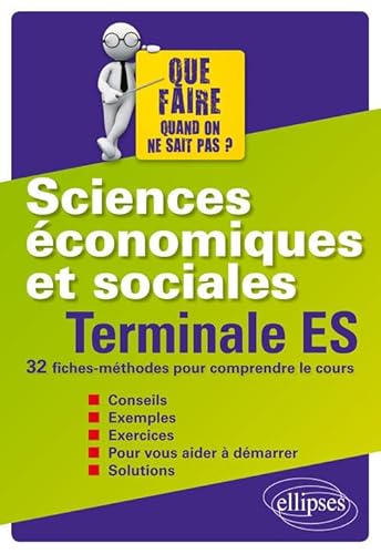 Beispielbild fr Sciences conomiques et sociales - Terminale ES zum Verkauf von Ammareal