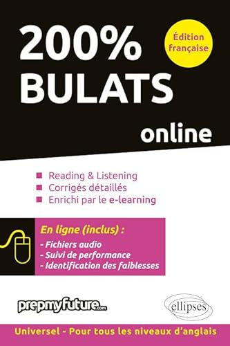 Beispielbild fr 200 % Bulats : Online : Reading & Listening, Corrigs Dtaills, Enrichi Par Le E-learning zum Verkauf von RECYCLIVRE