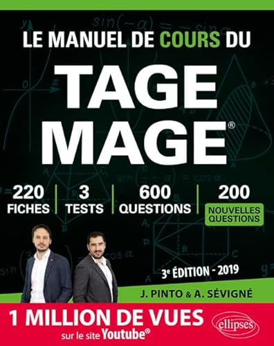 Imagen de archivo de Le Manuel de Cours du TAGE MAGE - dition 2019 a la venta por Ammareal