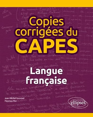 Beispielbild fr Copies Corriges Du Capes : Langue Franaise zum Verkauf von RECYCLIVRE